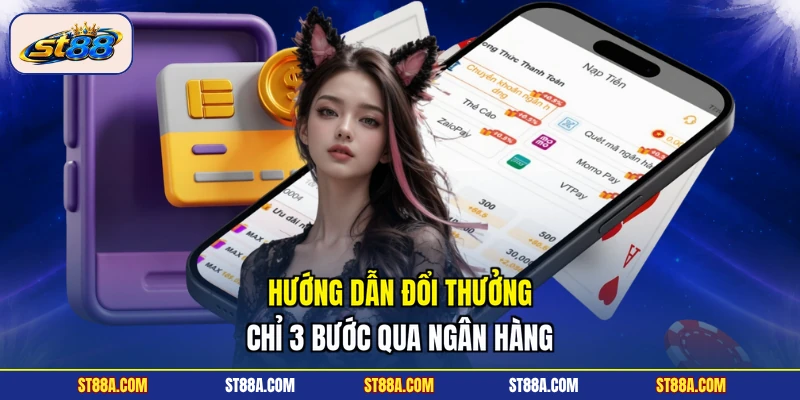 Hướng dẫn đổi thưởng chỉ 3 bước qua ngân hàng