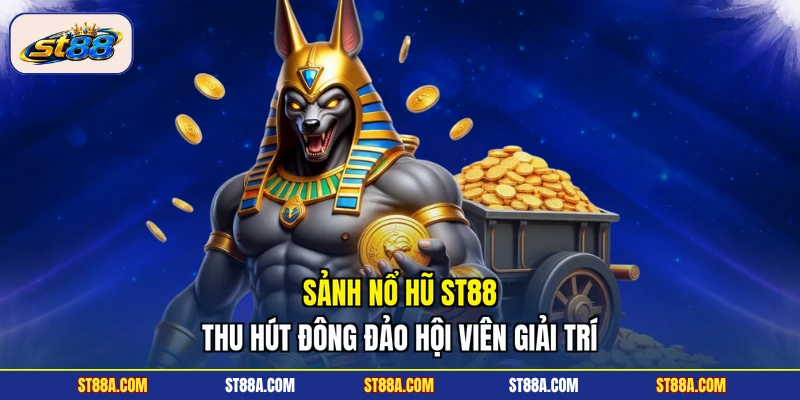 Sảnh nổ hũ ST88 thu hút đông đảo hội viên giải trí